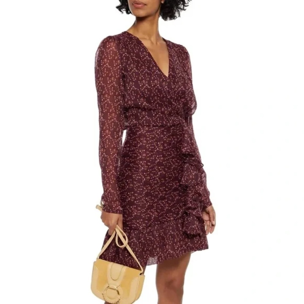 Walter Baker Tyrus Ruffle Long Sleeve Dress